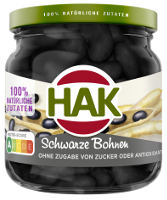 Hak Schwarze Bohnen 210 ml Glas (130 g)